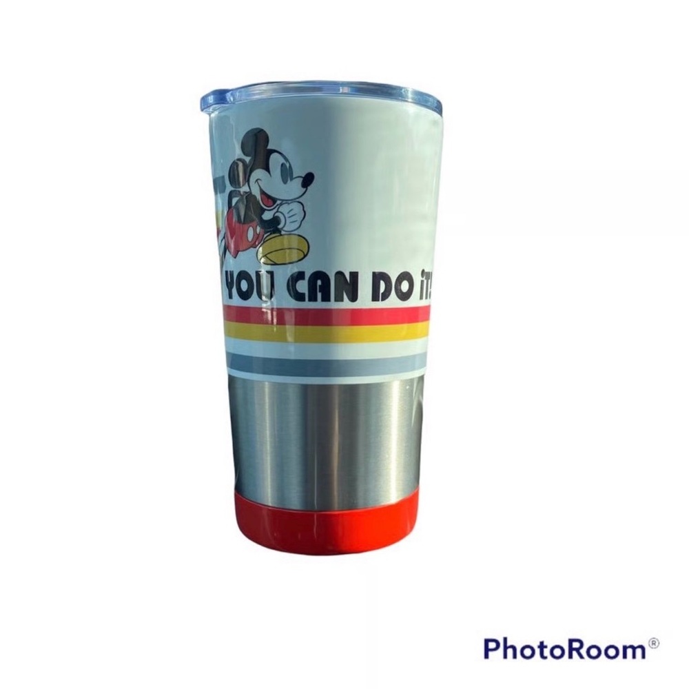 Disney Mickey Mouse Tumbler with Red and Silver Accents